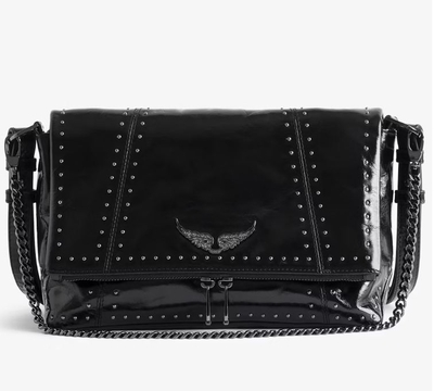 Bolso Zadig Rocky vintage patent studs